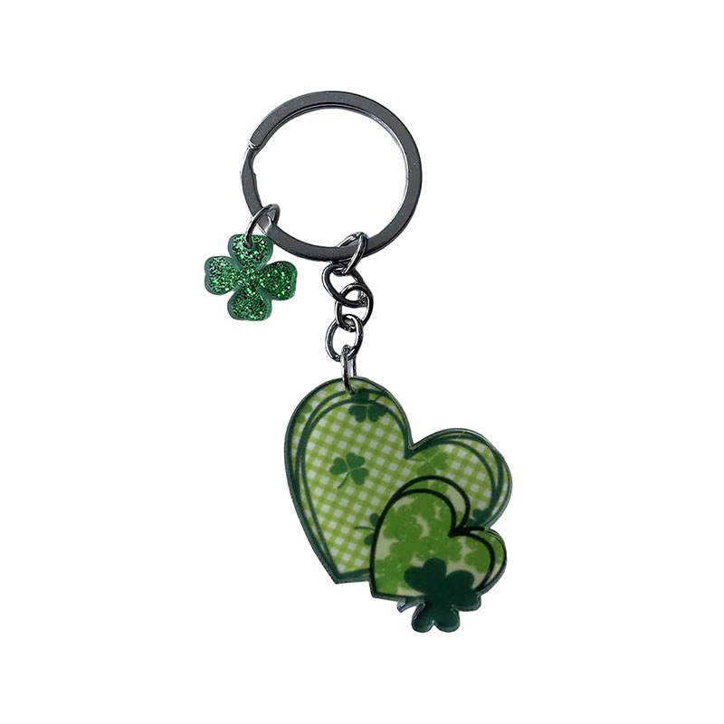 Custom Fruit Acrylic Keychain Clover Digital Printed Charm