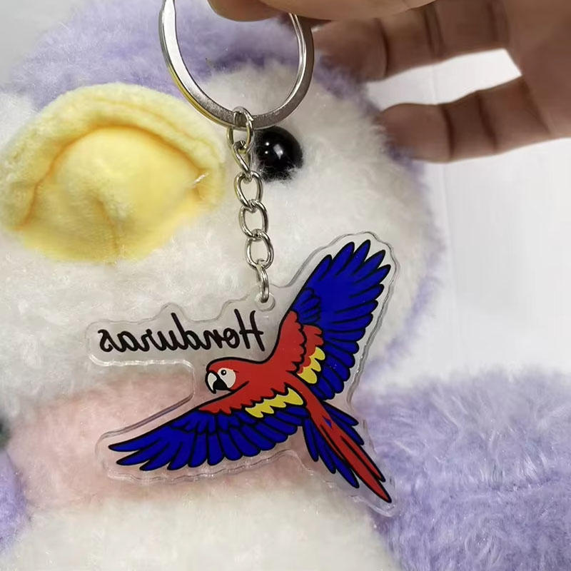 Independence Day Acrylic Keychain Cartoon Promotional Pendant