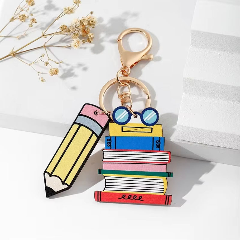 Eco Friendly Acrylic Tag Keychain Graduation Tassel Pendant