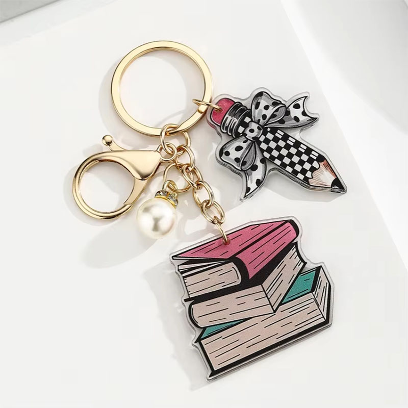 DIY Acrylic Keychain Letter Pendant Back To School