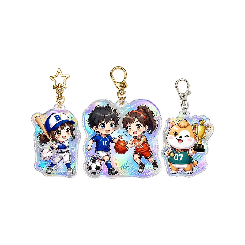 Anime Acrylic Keychain Set Custom Double Sided Printing
