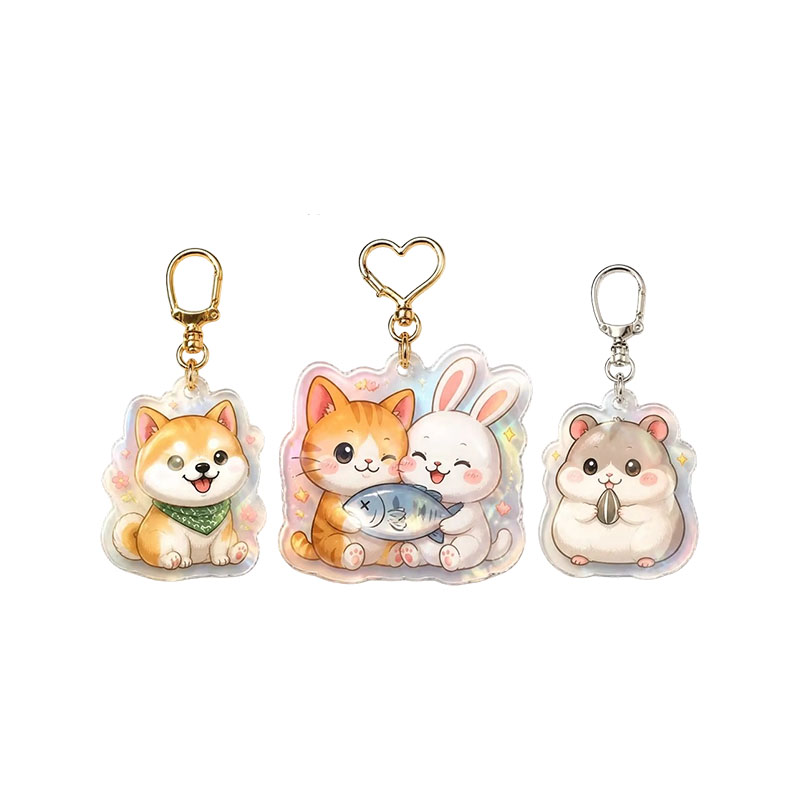 Bulk Acrylic Keychain Promotional Anime Logo Pendant