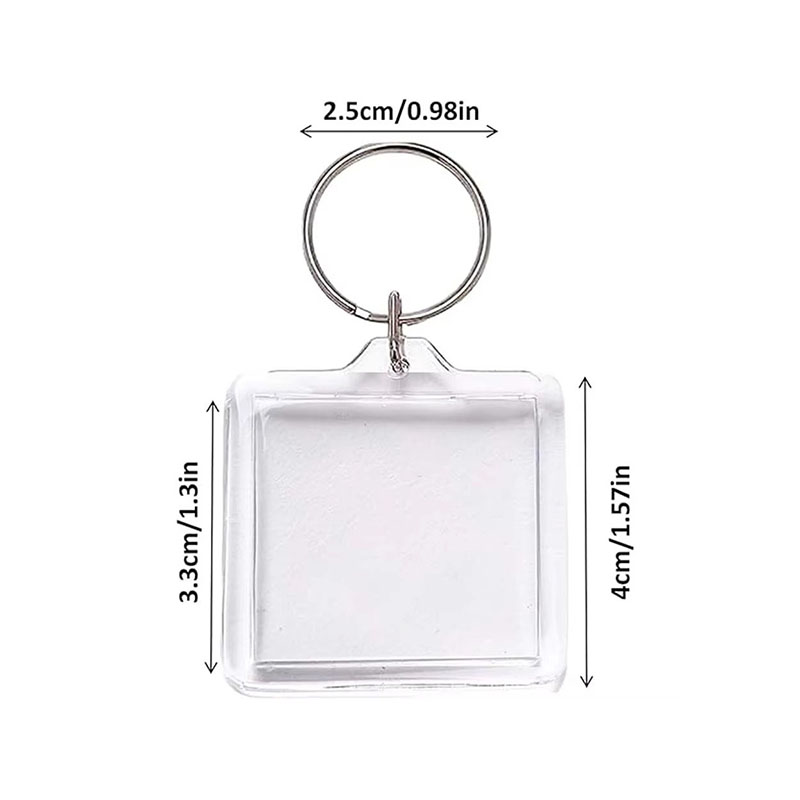 Custom Wedding Acrylic Photo Frame Keychain Favor Supply