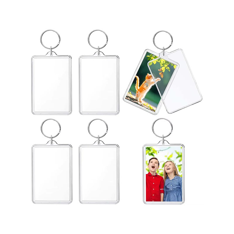 Portable Acrylic Photo Frame Keychain Anniversary Souvenir