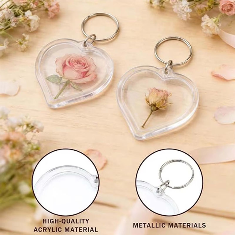 Promotional Acrylic Photo Frame Keychain Custom Ornament
