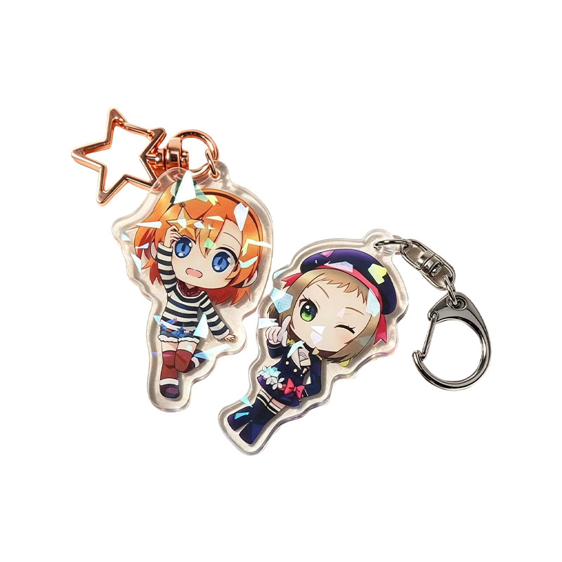 Custom Fantasy Anime Acrylic Keychain Irregular Shape Ring
