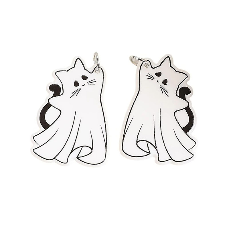 Halloween Acrylic Keychain Cartoon Charm Jewelry Accessory