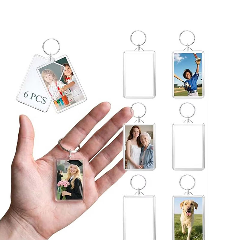 Lightweight Acrylic Photo Frame Keychain Personalized Picture
