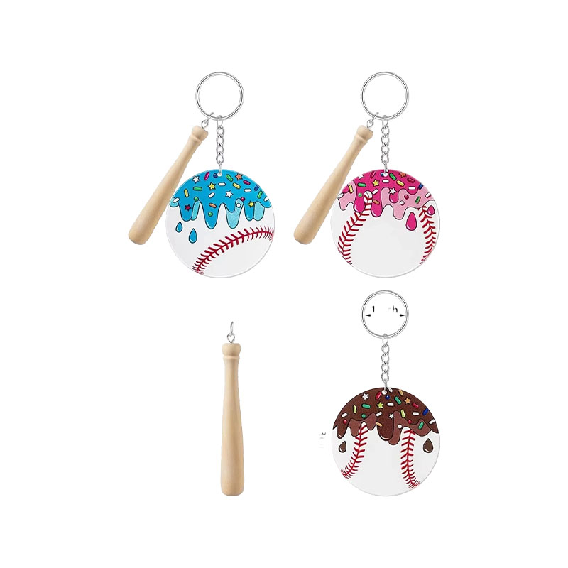 Cute DIY Cartoon Acrylic Digital Photo Keychains & Charms Team Souvenirs Sports Event Promotion Gifts for Sports Enthusiasts