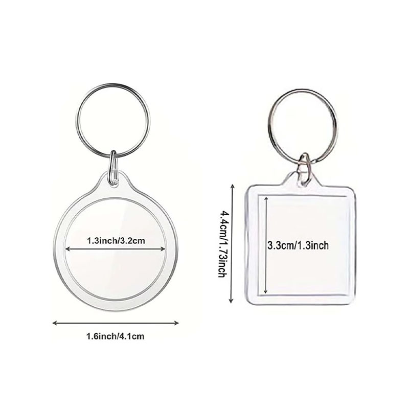 DIY Acrylic Photo Frame Keychain Handmade Custom Holder