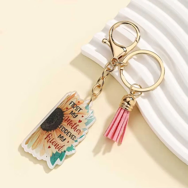 Wholesale Double Sided Acrylic Keychain Cartoon Promotional Accessory