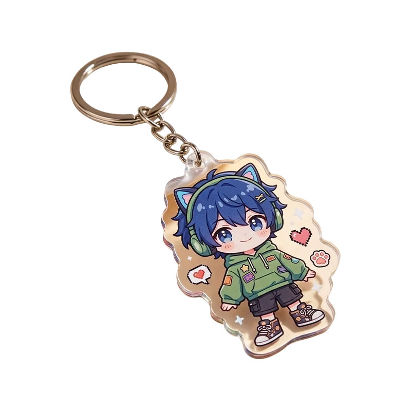 Factory Custom Animal Acrylic Keychain Lightweight Bag Pendant