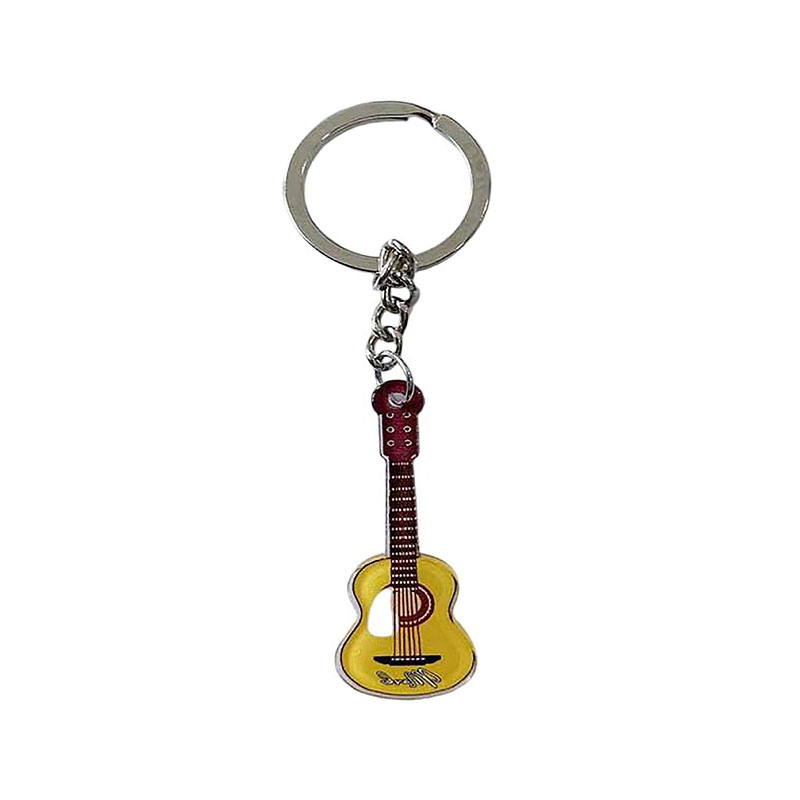 Creative Mini Acrylic Flexible Digital Photo Violin Keychain Rocking Student Promotion Gift Custom Cartoon Pattern Anime Fans