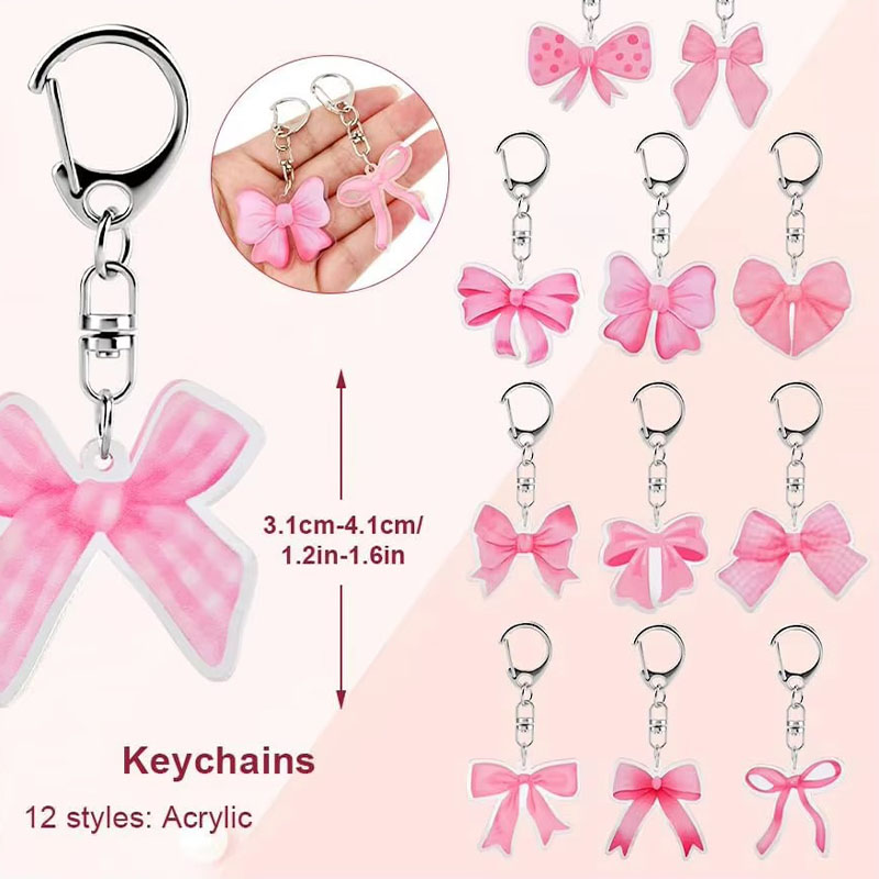 Wholesale Custom Cartoon Acrylic Keychains & Pendants Eco-friendly Digital Printing Birthday Party Gifts for Friends