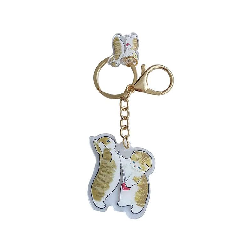 Creative Mini Acrylic Flexible Digital Photo Violin Keychain Rocking Student Promotion Gift Custom Cartoon Pattern Anime Fans