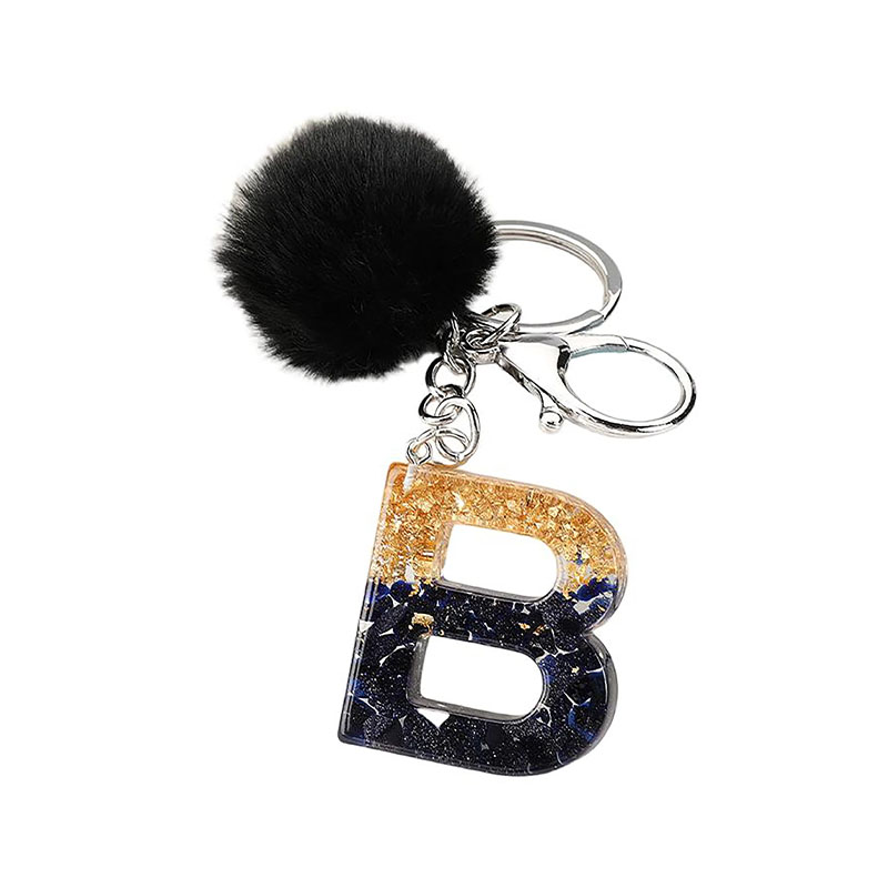 Cartoon Acrylic Photo Keychain Letter Design Promotion