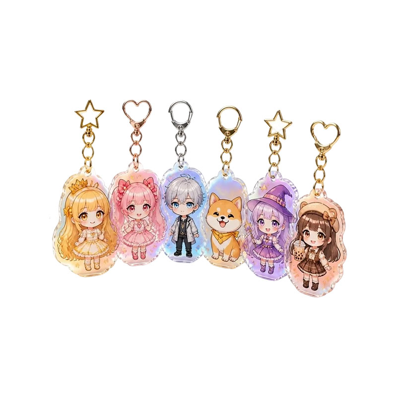 OEM Custom Logo Acrylic Keychain Low MOQ Production