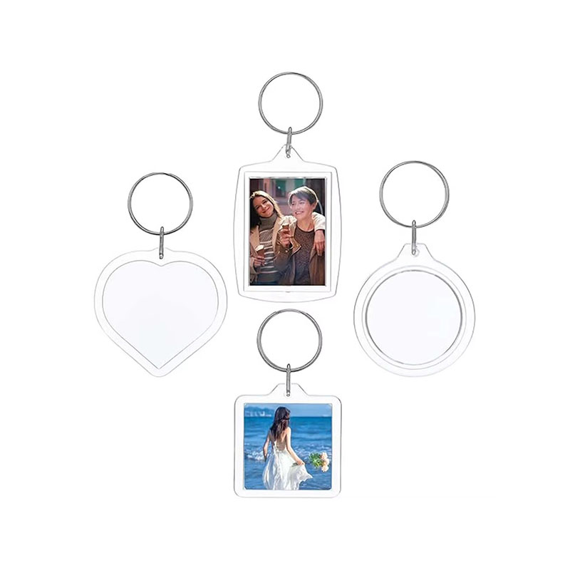 Blank Acrylic Photo Frame Keychain Personal Photo Insert