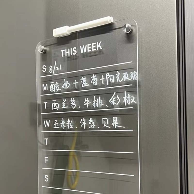 Acrylic Memo Keychain Magnetic Erasable Message Board