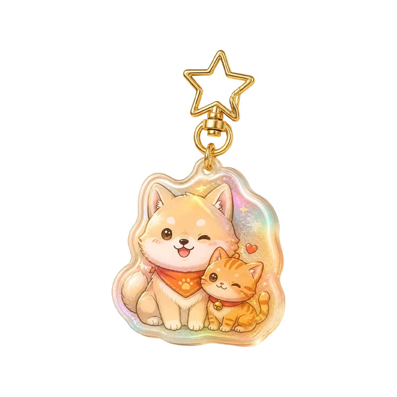 Bulk Acrylic Keychain Promotional Anime Logo Pendant