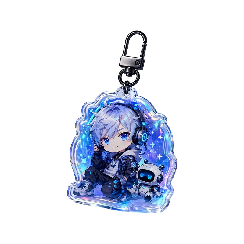 Custom Butterfly Acrylic Keychain Pearl Tassel Bag Charm