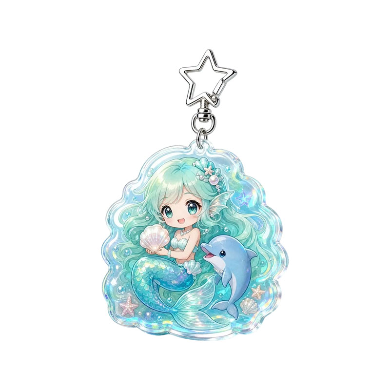 Wholesale Anime Acrylic Keychain Custom Logo Epoxy Charm