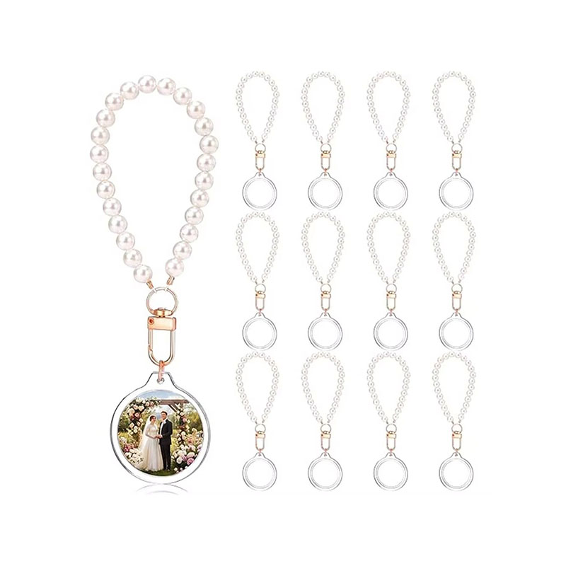 Wholesale Acrylic Photo Frame Keychain Custom Display Ring