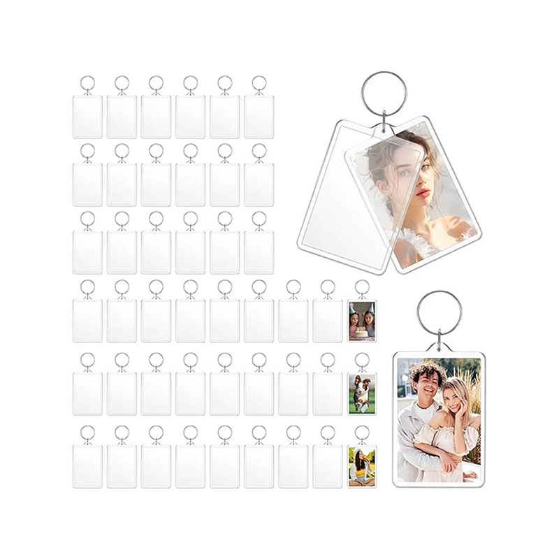 Bulk Acrylic Photo Frame Keychain Blank Craft Supply