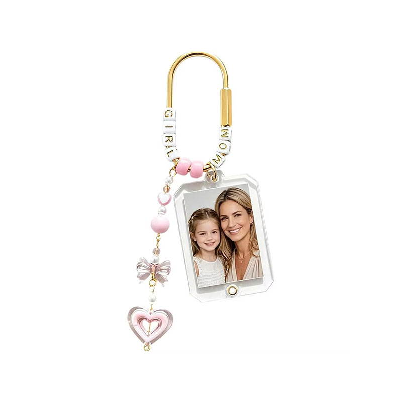 Premium Acrylic Photo Frame Keychain Custom Photo Insert