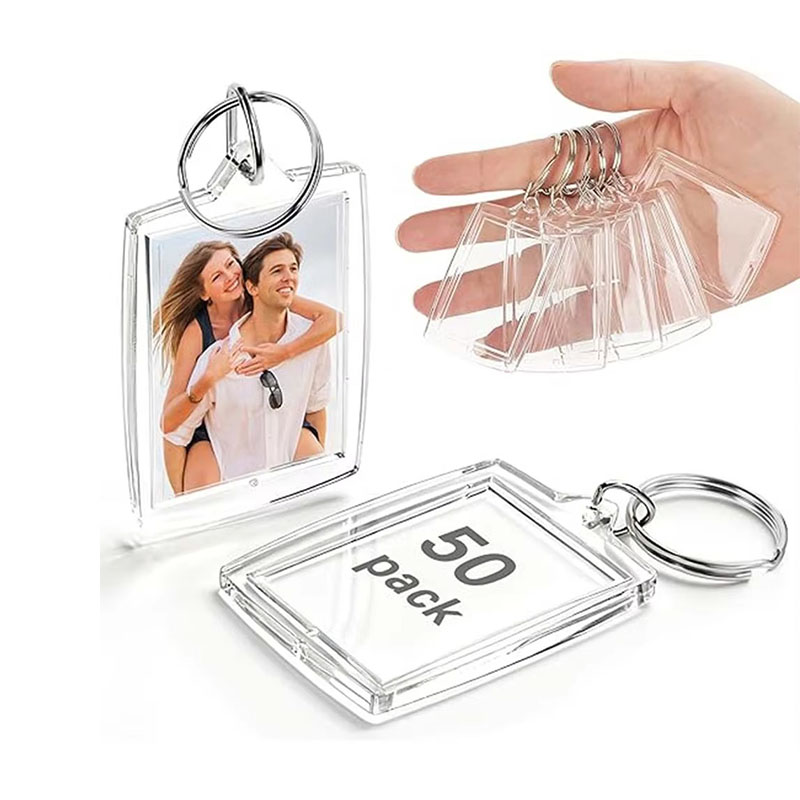 Portable Acrylic Photo Frame Keychain Travel Custom Accessory