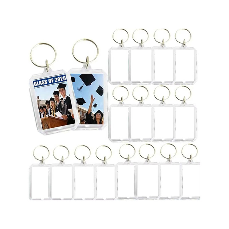 Double Sided Acrylic Photo Frame Keychain Event Custom