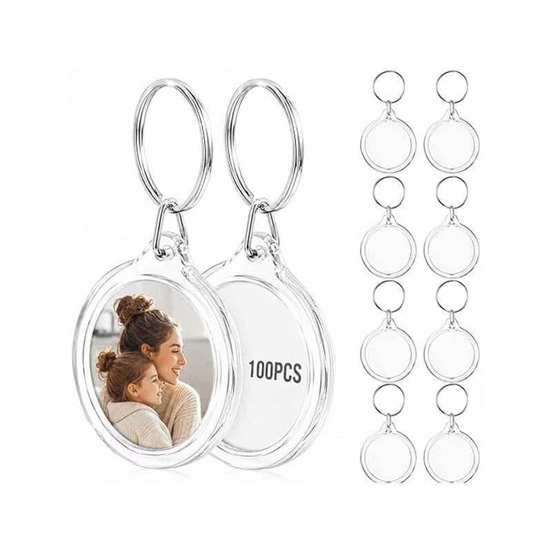 High Clarity Acrylic Photo Frame Keychain Custom Portrait