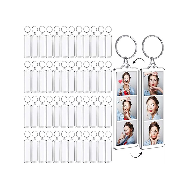Shatterproof Acrylic Photo Frame Keychain Photo Slot Holder