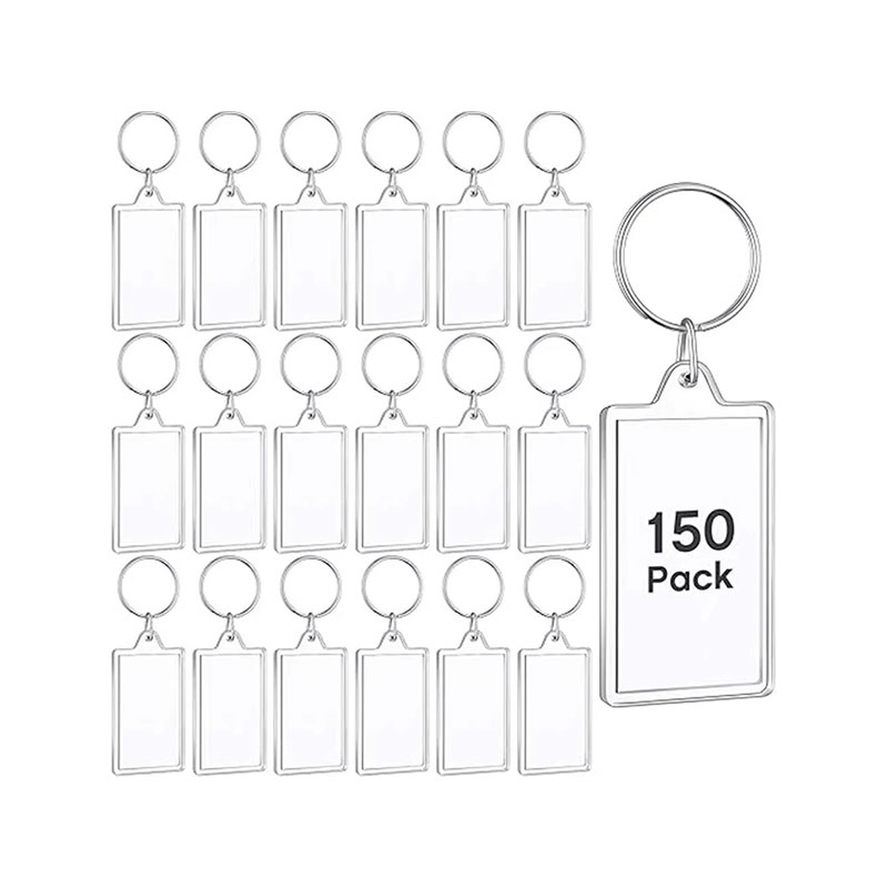 Slim Anti Scratch Acrylic Photo Frame Keychain Shell