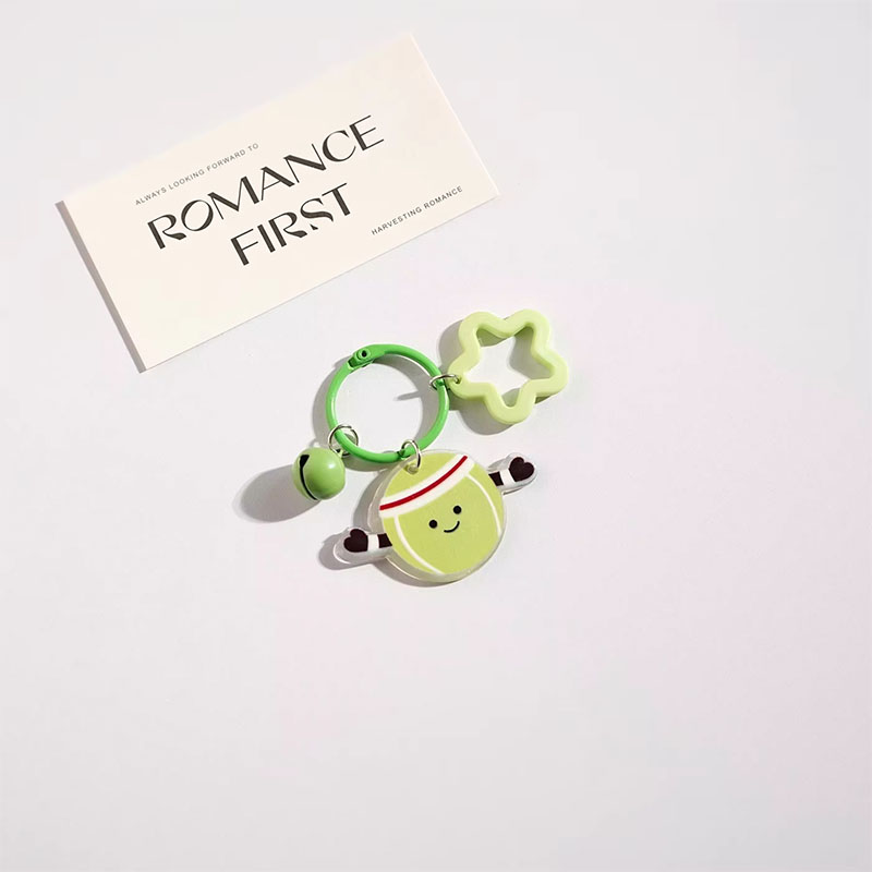 Sports Cartoon Acrylic Keychain Digital Photo Pendant
