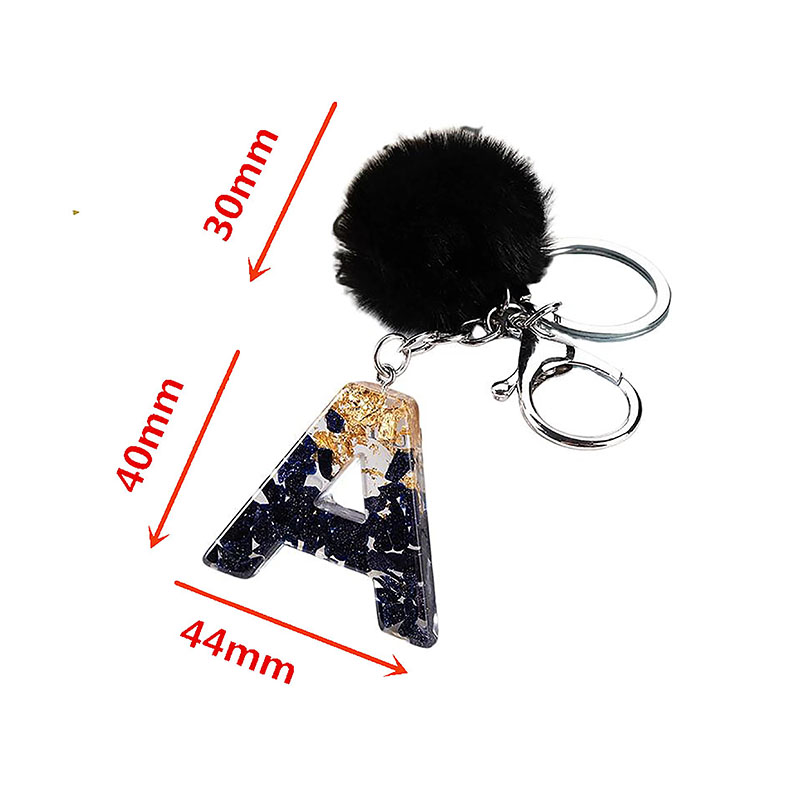 Cartoon Acrylic Photo Keychain Letter Design Promotion