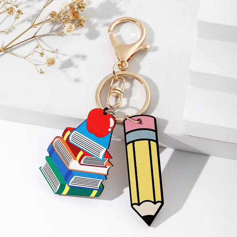 Eco Friendly Acrylic Tag Keychain Graduation Tassel Pendant