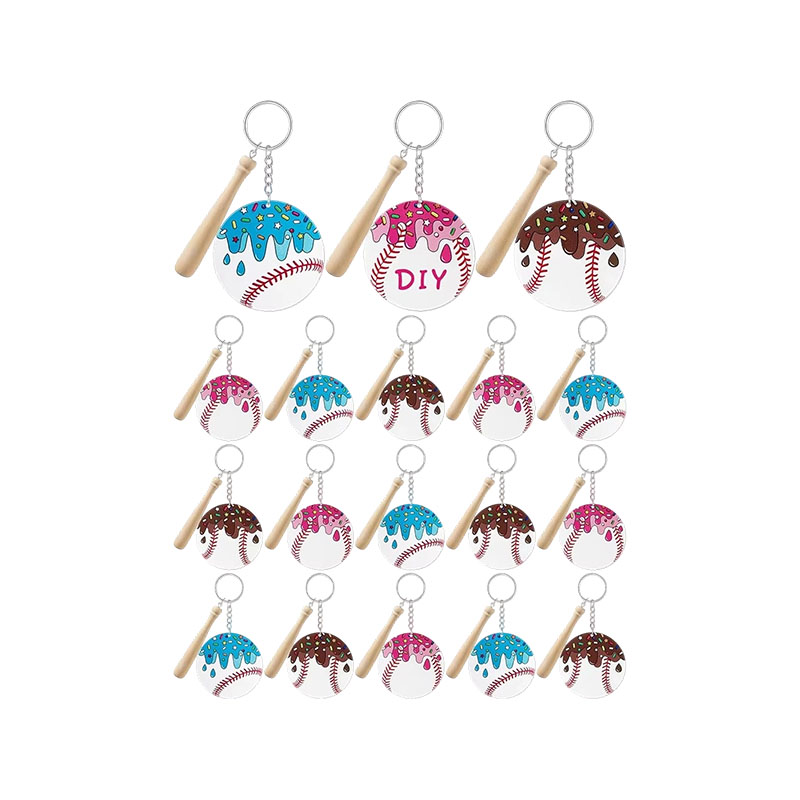 Cute DIY Cartoon Acrylic Digital Photo Keychains & Charms Team Souvenirs Sports Event Promotion Gifts for Sports Enthusiasts