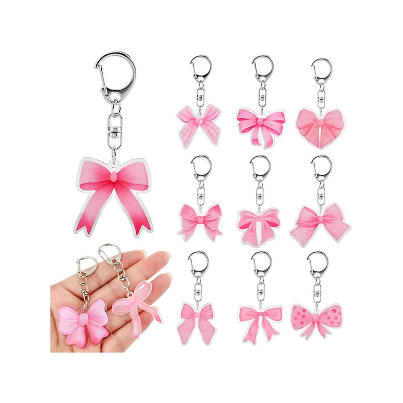 Wholesale Custom Cartoon Acrylic Keychains & Pendants Eco-friendly Digital Printing Birthday Party Gifts for Friends