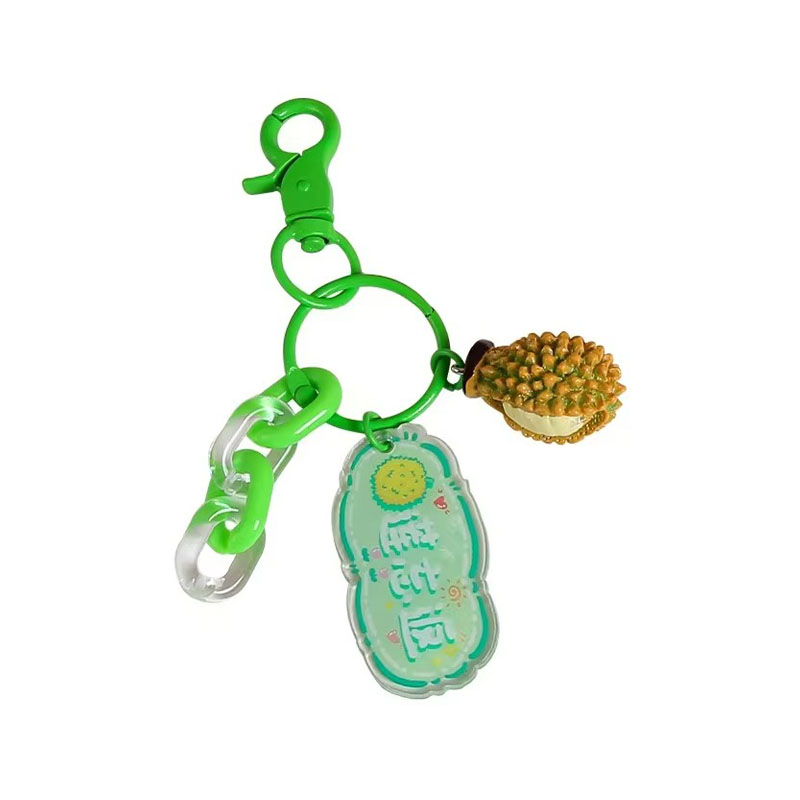 Wholesale Clear Acrylic Cartoon Keychain Champagne Charm Keychain Elegant and Fun Style Keychain