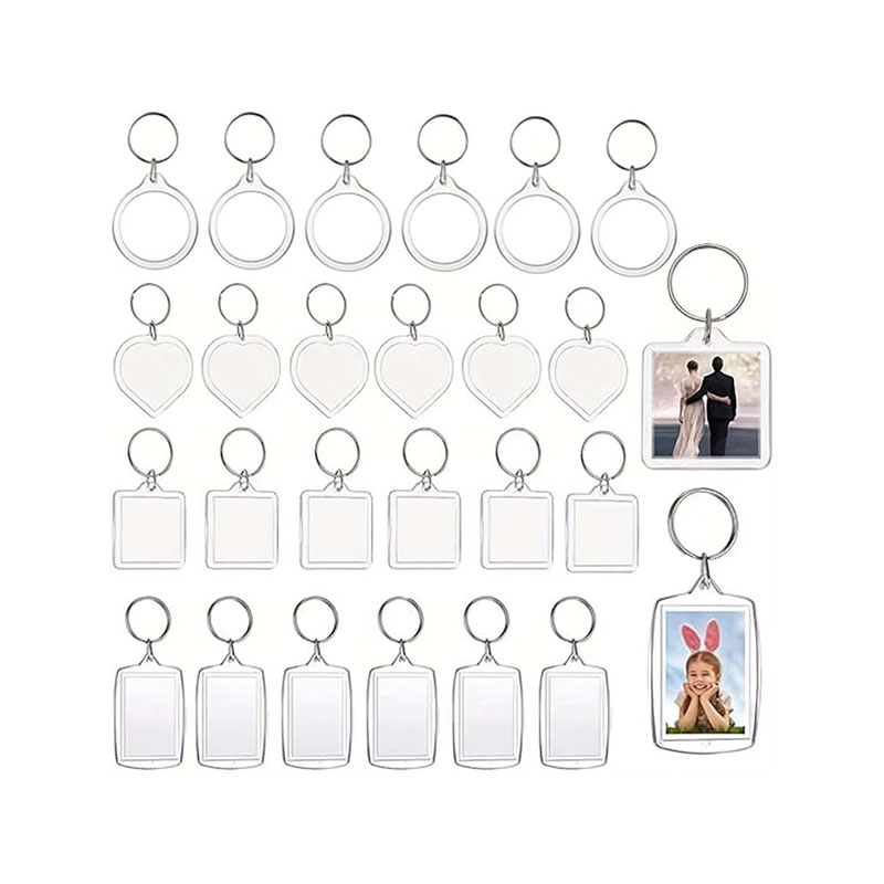 DIY Acrylic Photo Frame Keychain Handmade Custom Holder