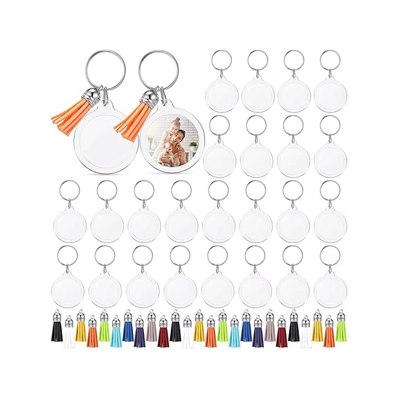 High Clarity Acrylic Photo Frame Keychain Travel Memory