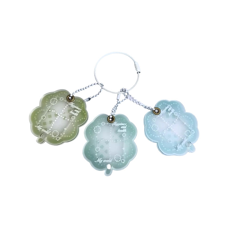Custom Logo 1-Inch Photo Mobile Phone Keychains Factory Wholesale Acrylic Pendants Flexible Small Celebrity Cards Bag Chains