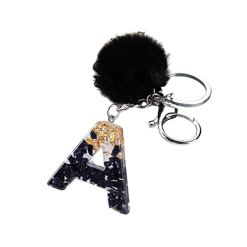 Cartoon Acrylic Photo Keychain Letter Design Promotion