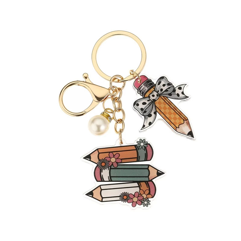 DIY Acrylic Keychain Letter Pendant Back To School